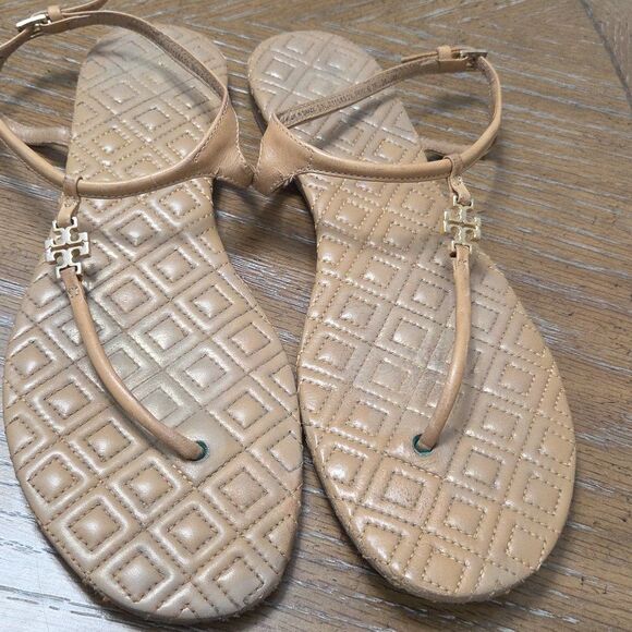 Tory Burch Quilted Marion Sandals, Size 9 - Picture 7 of 10